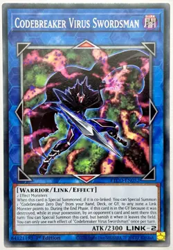 ETCO-EN052 Codebreaker Virus Swordsman - Common 1st Edition Lightly Played - Image 1