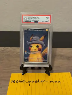 Pokemon Pikachu with Grey Felt Hat Van Gogh PSA 9 Mint SVP EN 085 Promo - Image 1