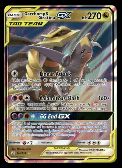 Garchomp & Giratina GX - 146/236 - Ultra Rare - Unified Minds - Pokemon - NM/M - Image 1