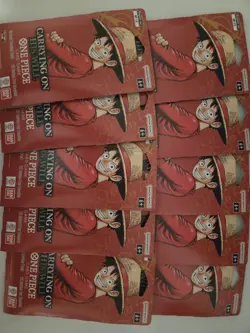 One Piece OP-13 Carrying on His Will Sleeved Booster Packs Lot of 10 New Sealed - Image 1