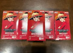 One Piece OP-13 Carrying on His Will Sleeved Booster Packs Lot of 18 New Sealed - Image 2