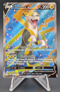 Boltund V Full Art 249/264 Swsh08: Fusion Strike Holo Pokemon Card Near Mint - Image 1