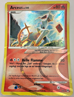 Pokemon Karte TCG Arceus Lv.100 AR3 Platin Holo Rare Vintage 2009 Deutsch GD - Image 1