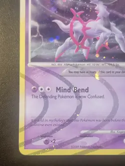 Arceus LV.100 2009 Pokemon Platinum Arceus Psychic HOLO AR7 - Image 3
