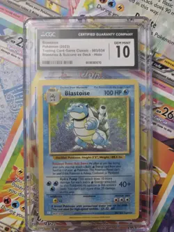 Blastoise 003/034 Trading Card Game Classic Holo - Image 1