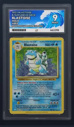 Blastoise 003/034 Trading Card Game Classic Holo ACE 9 - Image 1