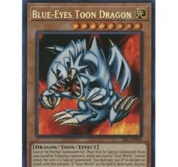 Yu-Gi-Oh! Blue-Eyes Toon Dragon Holo Effect Cards SRL-EN000 & MRL-000 Lot - Image 1