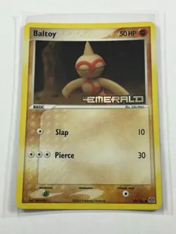 2005 Pokemon EX Emerald Baltoy Stamped Reserve Holo NM - Image 1