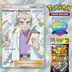 (ENG) Professor's Research - Full Art - Professor Oak - Pokemon TCG Pocket PTCGP - Image 1