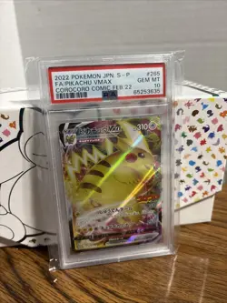 Pikachu VMAX CoroCoro Comic Feb 22 PSA 10 Gem Mint Promo Japanese S-P Full Art - Image 1