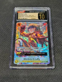 2025 ONE PIECE PROMOS ILLUSTRATION BOX VOL3 #109 MONKEY D. LUFFY CGC 10 PRISTINE - Image 1