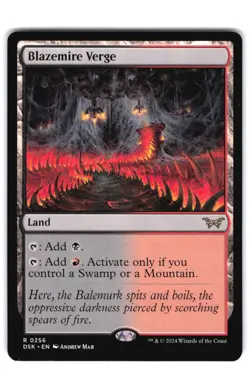Blazemire Verge R Duskmourn: House of Horror 256 NM MTG Magic - Image 1