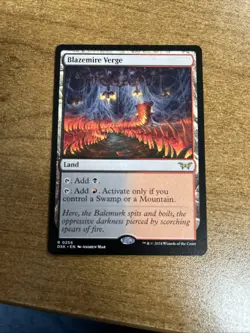Blazemire Verge Duskmourn: House of Horror Regular NM-M Unplayed MTG 0256 - Image 1