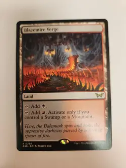 Blazemire Verge Dual Land MTG Duskmourn: House of Horror #256 NM Near Mint - Image 1