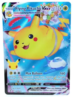 Flying Pikachu VMAX 007/025 Full Art Celebrations 2021 - Pokemon Card TCG (NM) - Image 1
