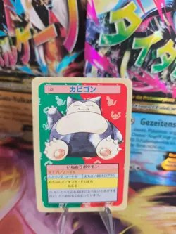 Pokemon Karte Card Topsun 1995 blue back bandai japanese Snorlax Relaxo - Image 1