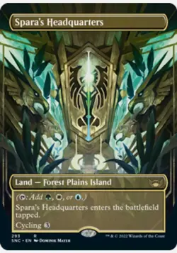 Spara's Headquarters BORDERLESS MTG Streets of New Capenna NM-MINT MAGIC CARD - Image 1