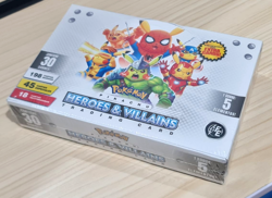 POKEMON 1 BOX PIKACHU HEROS & VILLAINS TRADING CARDS FE 2025 MARVEL DC - Image 1