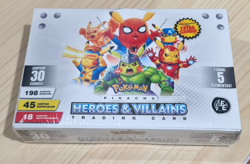 POKEMON 1 BOX PIKACHU HEROS & VILLAINS TRADING CARDS FE 2025 MARVEL DC - Image 2