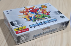 POKEMON 1 BOX PIKACHU HEROS & VILLAINS TRADING CARDS FE 2025 MARVEL DC - Image 3