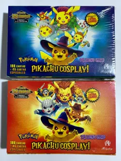 POKEMON 2 BOX PIKACHU COSPLAY TRADING CARDS FE 2025 - 30 SEALED PACKS ANIME - Image 1