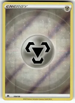 Metal Energy (Texture Full Art) 159/159 Crown Zenith NM Pokemon Card TCG - Image 1