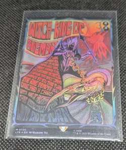 MTG Lord of the Rings Witch-King of Angmar Borderless Poster Foil Magic LTR 0736 - Image 1