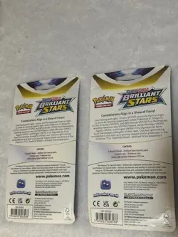 Pokemon Brilliant Stars Eevee Flapple Lot of 2 Single pack Blister Set Booster - Image 2