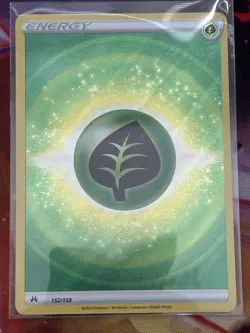 Pokemon Grass Energy 152/159 Crown Zenith Ultra Rare Full Art Holo English - Image 1