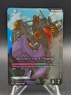 Gundam TCG Card Game Dual Impact GD02-003 R+ Gundam Mk-II Titans Alt Art Rare NM - Image 1