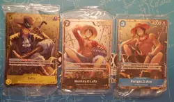 One piece mini tin promo vol 2 Set Of 3 Op-13 ENGLISH Luffy, Sabo, Ace - Image 1