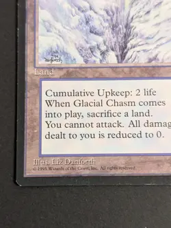 MTG Card - 1x Glacial Chasm - Ice Age - MP/HP - Vintage - Magic The Gathering - Image 3