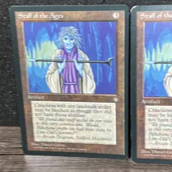 Staff of the Ages Ice Age MTG Rare Magic The Gathering Card 2 - Image 2