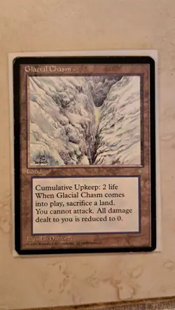 Glacial Chasm Magic the Gathering Card Ice Age Series - Image 1