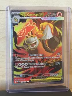 Mega Camerupt EX 156/132 Full Art Mega Evolutions Pokemon Card Pack Fresh - Image 1