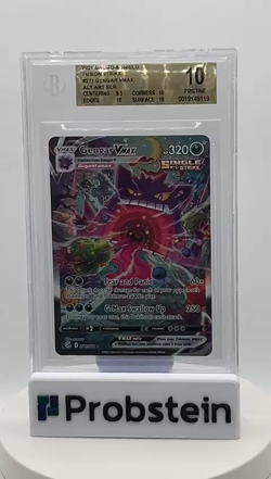 2021 Pokemon SWSH Fusion Strike Secret #271 FA Gengar VMAX BGS 10 PRISTINE - Image 2