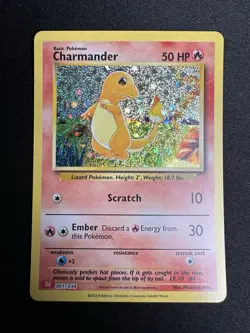 Charmander 001/034 Trading Card Game Classic Holo Pokemon TCG NM - Image 1