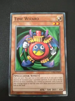 Time Wizard 1996 Yu-Gi-Oh Card LDK2-ENJ15 - Image 1
