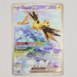 Zapdos ex 151 202/165 English Pokemon TCG 2023 NM - Image 1