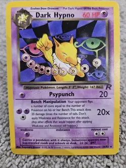 Dark Hypno Team Rocket 26/82 Non-Holo Pokemon Card Excellent Condition - Image 1