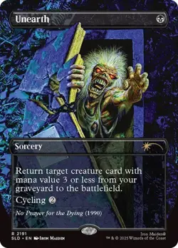 MTG - Unearth - Iron Maiden Secret Lair - Magic the Gathering - Image 1