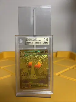 Pokemon Gold Mega Charizard X EX Phantasmal Flames Mega Hyper Rare #130 BGS 9.5 - Image 2