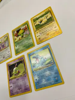 First 1st Edition Pokemon Neo Genesis Lot Sunflora Mareep Aipom Natu Totodile - Image 4
