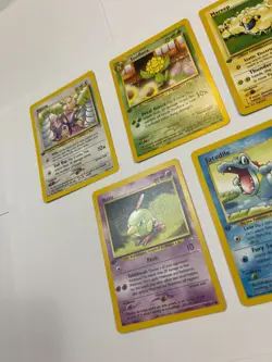 First 1st Edition Pokemon Neo Genesis Lot Sunflora Mareep Aipom Natu Totodile - Image 5