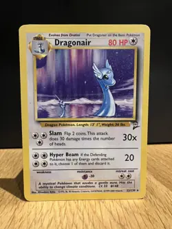 Dragonair Base Set 2 Excellent 22/130 Rare Non Holo Pokemon Card 2000 - Image 1