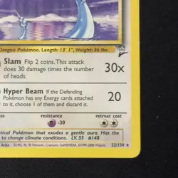 Dragonair 22/130 Rare Base Set 2 Pokemon TCG Vintage 2000 WOTC English Non-Holo - Image 5
