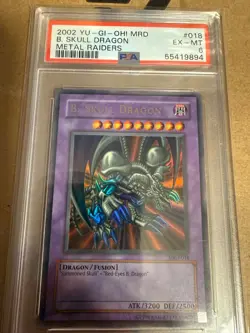 2002 YU-GI-OH! MRD-METAL RAIDERS #018 B. SKULL DRAGON PSA 6 - Image 1