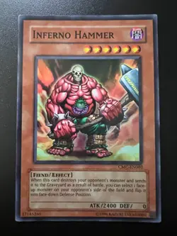 Inferno Hammer CMC-EN002 Super Rare Unlimited Light Play+ Yugioh - Image 1