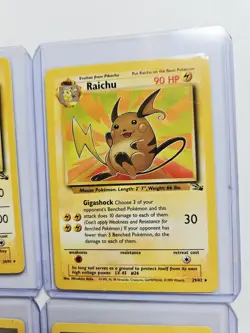 Vintage Pokemon Black Star Rare Lot Of 6 Cards Mixed Sets Base Fossil Gym Heroes - Image 4