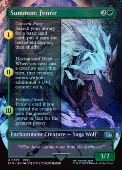 Summon: Fenrir (Borderless) - Foil - MTG Cards Shop - Image 1
